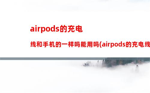 airpods的充电线和手机的一样吗能用吗(airpods的充电线和手机的一样吗怎么用)