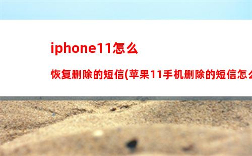 iphone11怎么恢复删除的短信(苹果11手机删除的短信怎么找回)