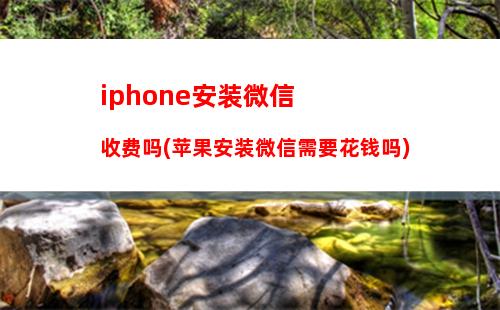 iphone安装微信收费吗(苹果安装微信需要花钱吗)