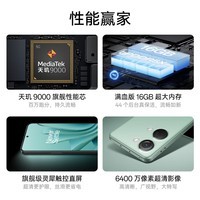 OPPO 一加Ace 2V 新品手机5G全网通 天玑9000 黑岩丨12GB+256GB 官方标配