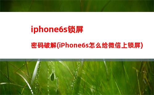 iphone6微信快手图片不显示