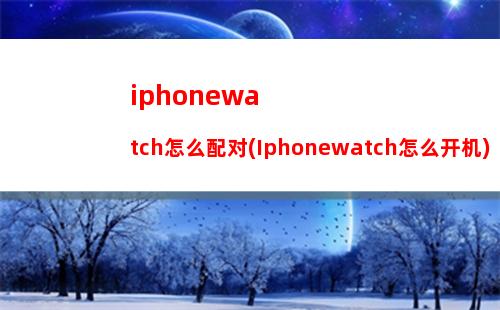 iphonewatch可以照相(iphonewatch能照相吗)