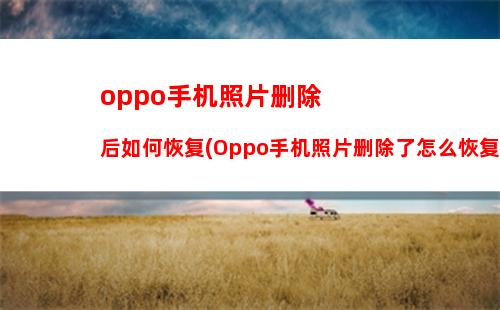 oppo手机如何降级(OPPO手机如何降级系统版本)