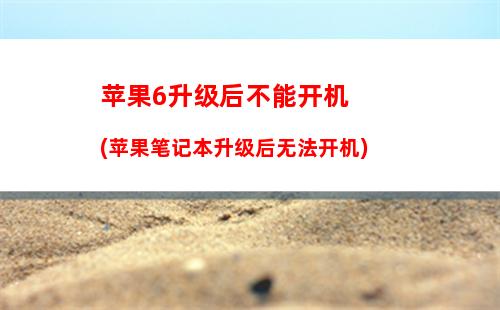 苹果6开机开不了白屏(苹果6开不开机了充电也没反应)