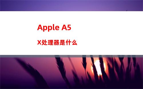 Apple A5X处理器是什么
