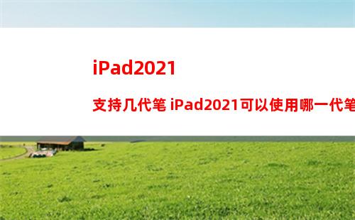 iPad2021支持几代笔 iPad2021可以使用哪一代笔