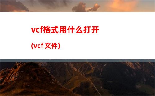 vcf格式用什么打开(vcf 文件)