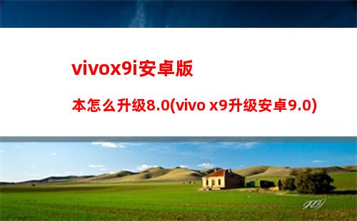 vivox9i安卓版本怎么升级8.0(vivo x9升级安卓9.0)