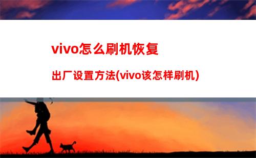 vivo怎么刷机恢复出厂设置方法(vivo该怎样刷机)