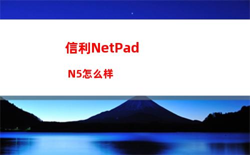 信利NetPad N5怎么样