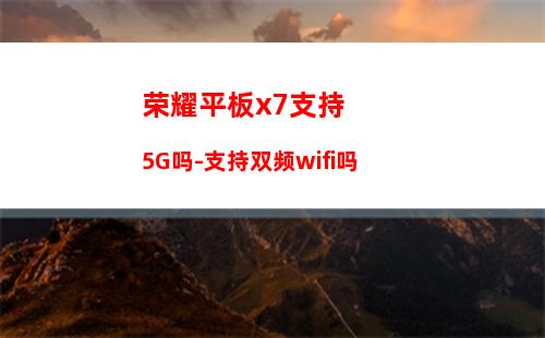 荣耀平板x7支持5G吗-支持双频wifi吗